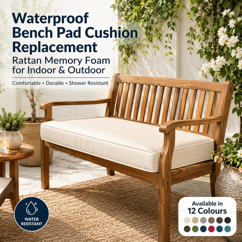 Waterproof bench pad cushion - pad,
