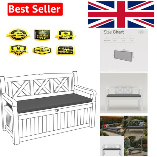 Seater grey bench cushion - seater,