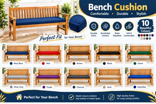 Garden bench cushion - cushion, pad